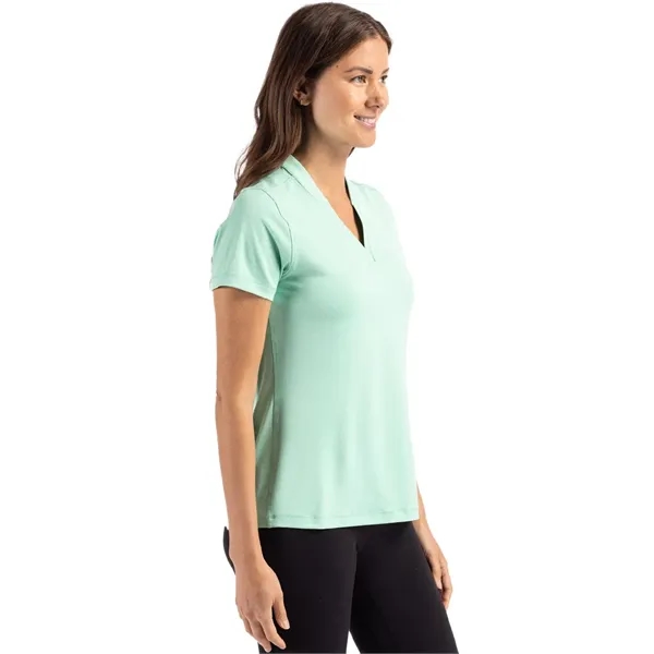 Cutter & Buck Forge Eco Heathered Stretch Womens Blade Top - Cutter & Buck Forge Eco Heathered Stretch Womens Blade Top - Image 83 of 83