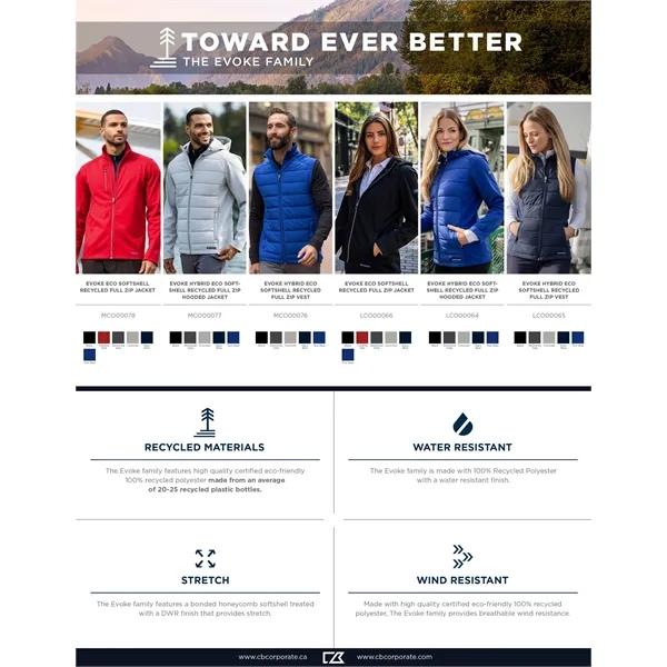 Cutter & Buck Evoke Hybrid Eco Softshell Recycled Full Zi... - Cutter & Buck Evoke Hybrid Eco Softshell Recycled Full Zi... - Image 14 of 25
