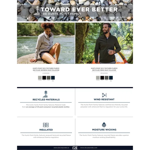 Cutter & Buck Hunts Point Epic Comfort Textured Fleece Re... - Cutter & Buck Hunts Point Epic Comfort Textured Fleece Re... - Image 15 of 38