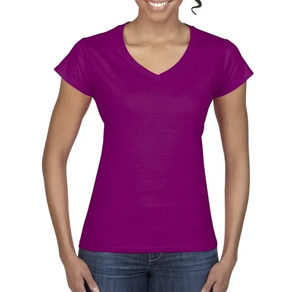 Gildan 4.5oz Ladies V-Neck T - Gildan 4.5oz Ladies V-Neck T - Image 4 of 29