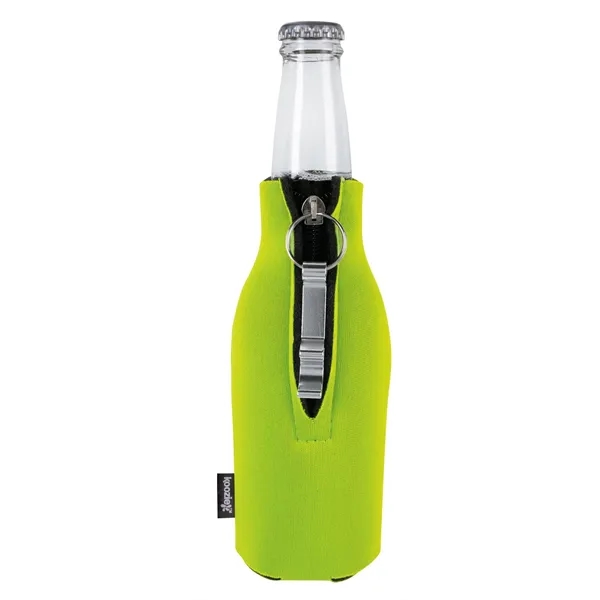 Koozie® Zip-Up Bottle Cooler with Opener - Koozie® Zip-Up Bottle Cooler with Opener - Image 4 of 4