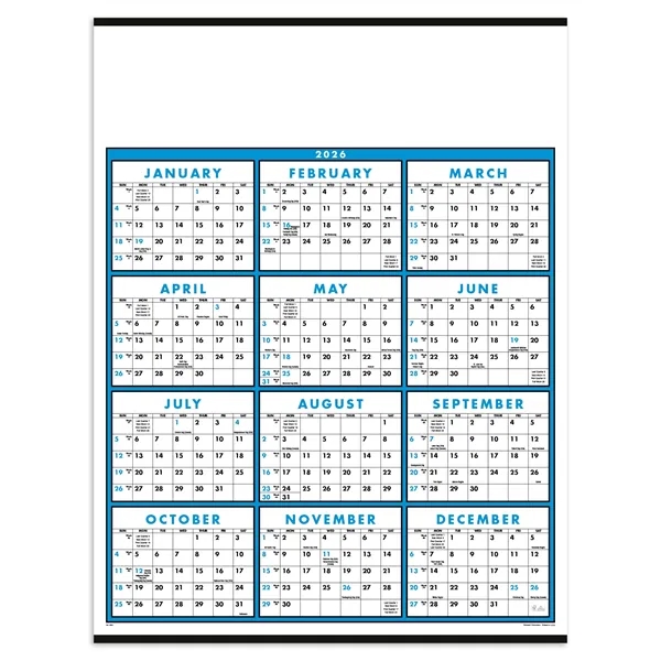 Triumph® Calendars Span-A-Year Non-Laminated Calendar - Triumph® Calendars Span-A-Year Non-Laminated Calendar - Image 5 of 5