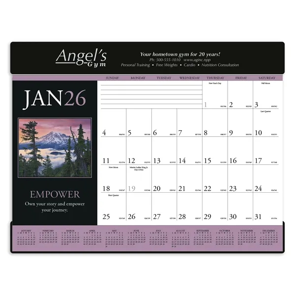 Triumph® Calendars Motivations Desk Pad
