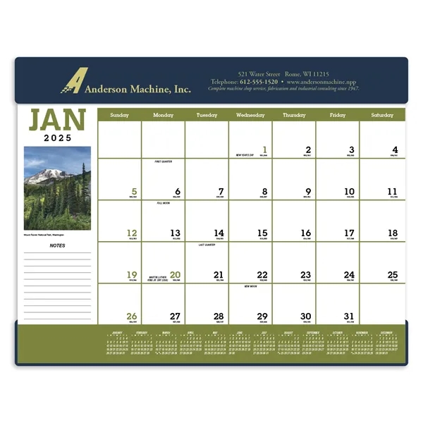 Triumph® Calendars Scenic Desk Pad