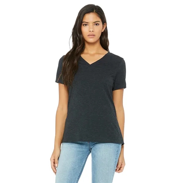 Bella+Canvas Women's Relaxed Jersey Short Sleeve V-neck Tee - Bella+Canvas Women's Relaxed Jersey Short Sleeve V-neck Tee - Image 16 of 25