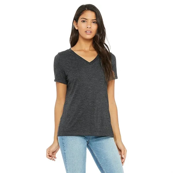 Bella+Canvas Women's Relaxed Jersey Short Sleeve V-neck Tee - Bella+Canvas Women's Relaxed Jersey Short Sleeve V-neck Tee - Image 18 of 25