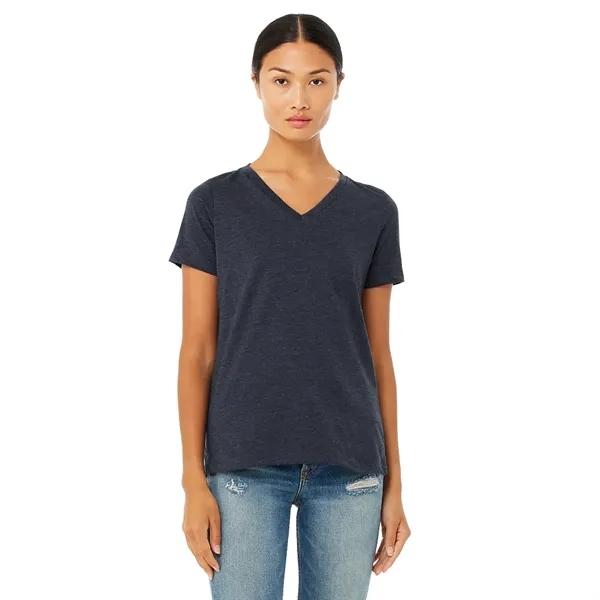 Bella+Canvas Women's Relaxed Jersey Short Sleeve V-neck Tee - Bella+Canvas Women's Relaxed Jersey Short Sleeve V-neck Tee - Image 22 of 25