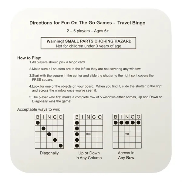 Fun On The Go Games - Travel Bingo - Fun On The Go Games - Travel Bingo - Image 4 of 6