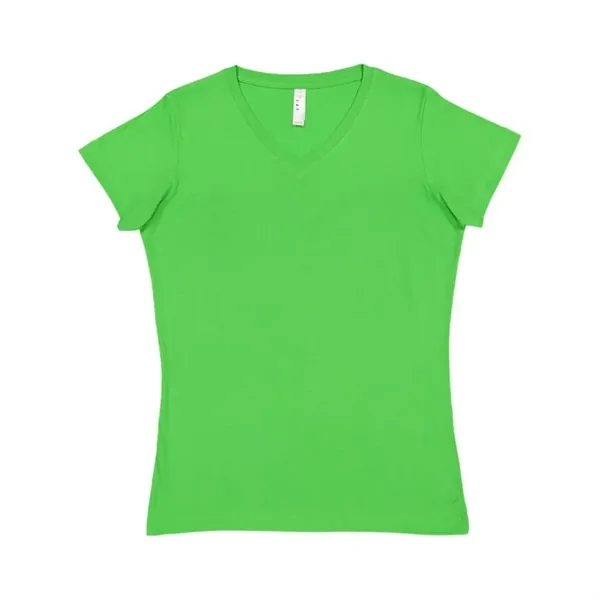 LAT 4.5oz 100% Ladies V Neck T - LAT 4.5oz 100% Ladies V Neck T - Image 1 of 51