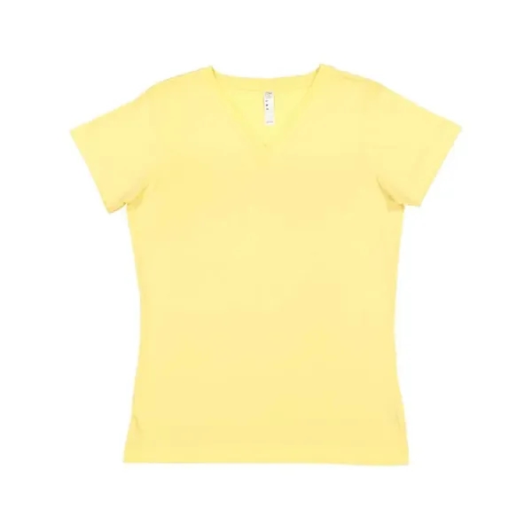 LAT 4.5oz 100% Ladies V Neck T - LAT 4.5oz 100% Ladies V Neck T - Image 9 of 51
