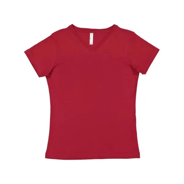 LAT 4.5oz 100% Ladies V Neck T - LAT 4.5oz 100% Ladies V Neck T - Image 21 of 51