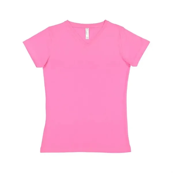 LAT 4.5oz 100% Ladies V Neck T - LAT 4.5oz 100% Ladies V Neck T - Image 50 of 51