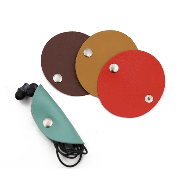 PU Cord Organizer Earphones Storage Strap - PU Cord Organizer Earphones Storage Strap - Image 3 of 3