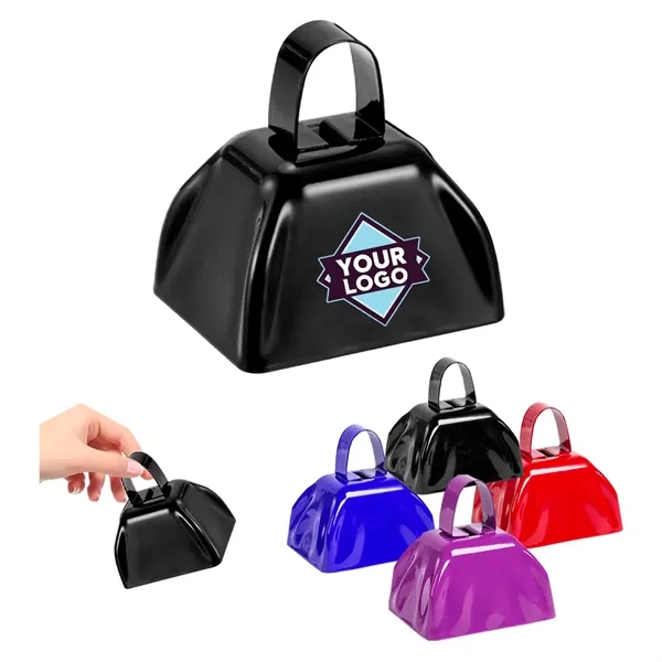 3Inch Cowbells with Handle for Sporting Events Noise Maker - 3Inch Cowbells with Handle for Sporting Events Noise Maker - Image 0 of 4