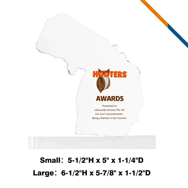 Nugas Michigan Crystal Award - Nugas Michigan Crystal Award - Image 2 of 3