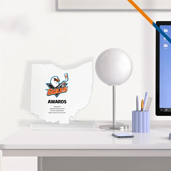 Crafla Ohio Crystal Award - Crafla Ohio Crystal Award - Image 1 of 3