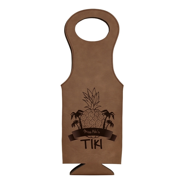 Leatherette Wine Bag - Leatherette Wine Bag - Image 2 of 17