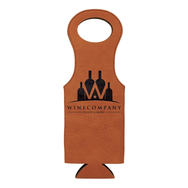Leatherette Wine Bag - Leatherette Wine Bag - Image 6 of 17