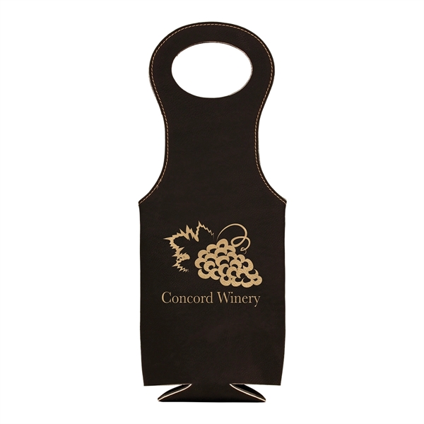 Leatherette Wine Bag - Leatherette Wine Bag - Image 4 of 17