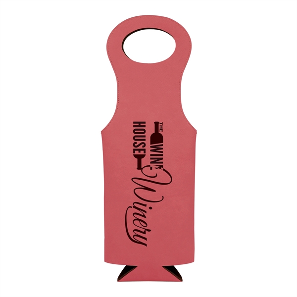 Leatherette Wine Bag - Leatherette Wine Bag - Image 10 of 17