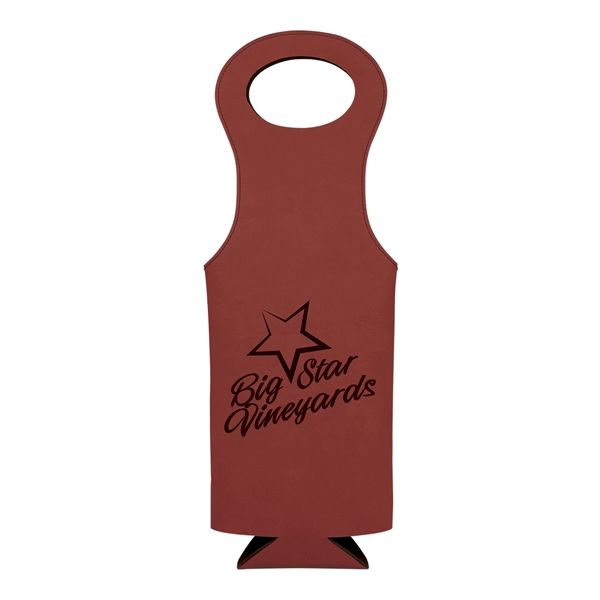 Leatherette Wine Bag - Leatherette Wine Bag - Image 8 of 17