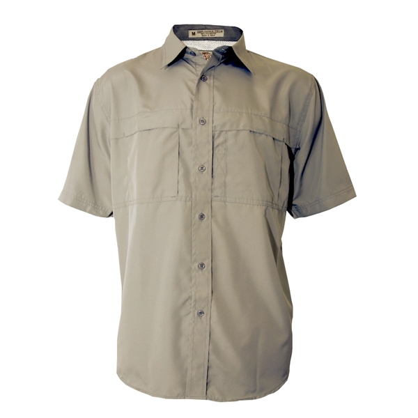 Men's Pescador Polyester Fishing Shirt-Short Sleeves Tall - Men's Pescador Polyester Fishing Shirt-Short Sleeves Tall - Image 6 of 12