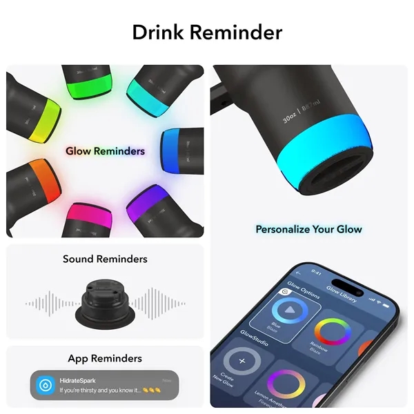 HidrateSpark Pro 2 Tumbler 30oz - HidrateSpark Pro 2 Tumbler 30oz - Image 3 of 21