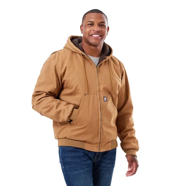 Berne Heartland Washed Duck Hooded Work Jacket