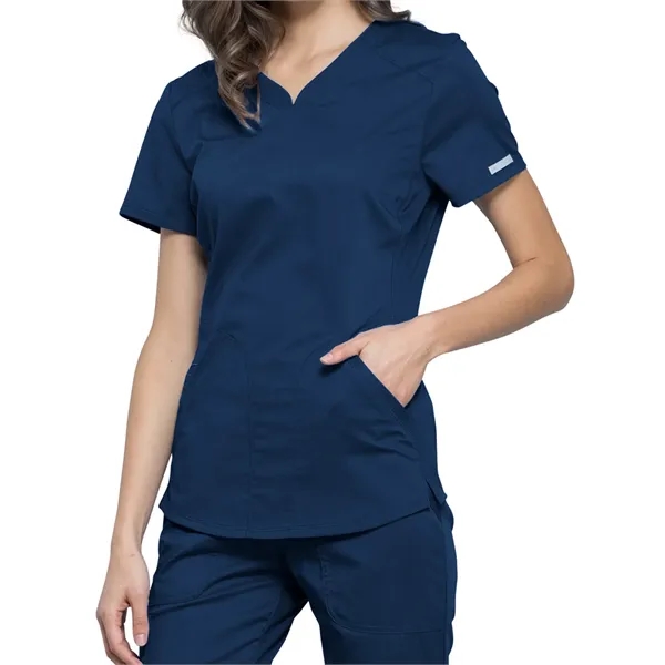 Cherokee - Workwear Revolution - Women's 2-Pocket V-Neck Top - Cherokee - Workwear Revolution - Women's 2-Pocket V-Neck Top - Image 17 of 29