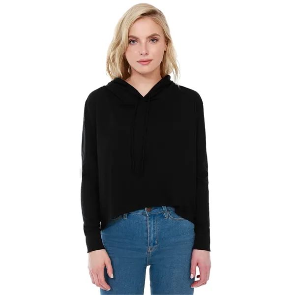 Womens CVC Cropped Hoodie