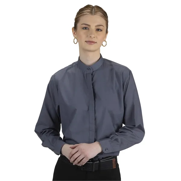 Edwards - Shirts & Blouses - Women's Banded Collar Shirt - Edwards - Shirts & Blouses - Women's Banded Collar Shirt - Image 5 of 8