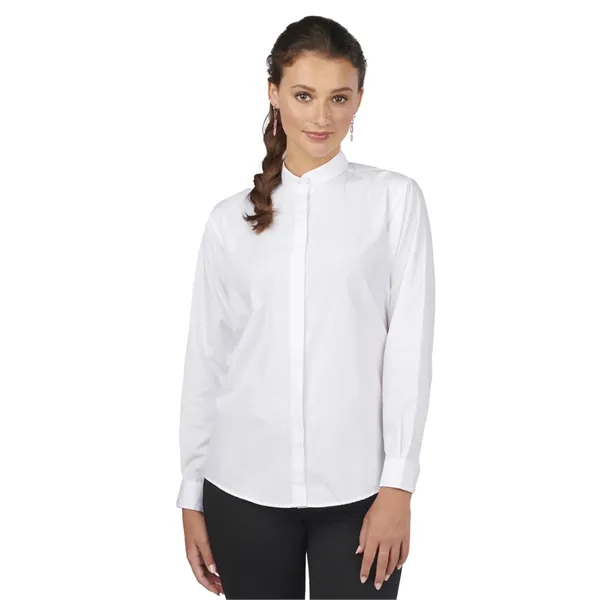 Edwards - Shirts & Blouses - Women's Banded Collar Shirt - Edwards - Shirts & Blouses - Women's Banded Collar Shirt - Image 8 of 8