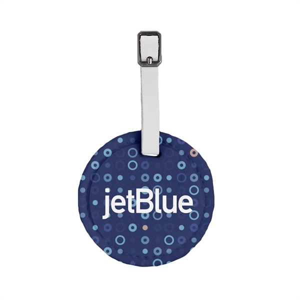 HAYES Round Dye-Sublimated Felt Luggage Tag - HAYES Round Dye-Sublimated Felt Luggage Tag - Image 0 of 4