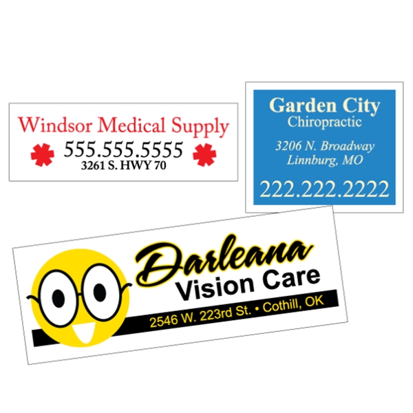 Custom White Vinyl  - Square-Cut (Back Adhesive) - Custom White Vinyl  - Square-Cut (Back Adhesive) - Image 5 of 16