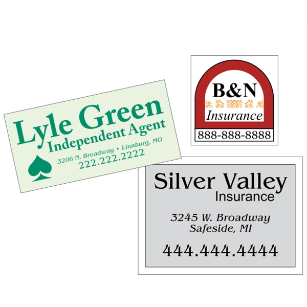 Custom White Vinyl  - Square-Cut (Back Adhesive) - Custom White Vinyl  - Square-Cut (Back Adhesive) - Image 6 of 16