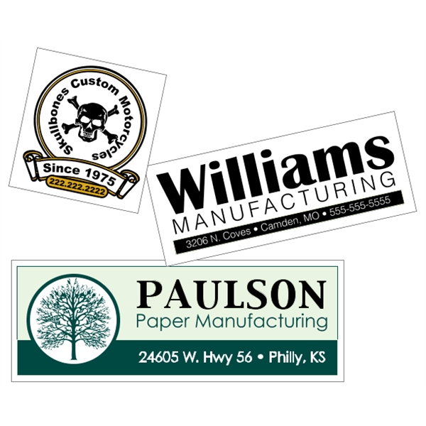 Custom White Vinyl  - Square-Cut (Back Adhesive) - Custom White Vinyl  - Square-Cut (Back Adhesive) - Image 7 of 16