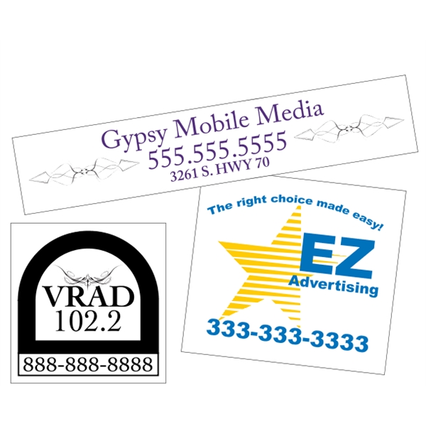 Custom White Vinyl  - Square-Cut (Back Adhesive) - Custom White Vinyl  - Square-Cut (Back Adhesive) - Image 8 of 16