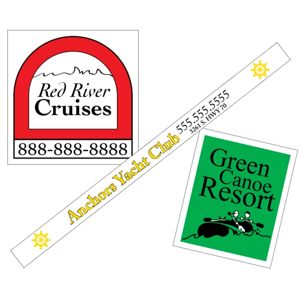 Custom White Vinyl  - Square-Cut (Back Adhesive) - Custom White Vinyl  - Square-Cut (Back Adhesive) - Image 10 of 16