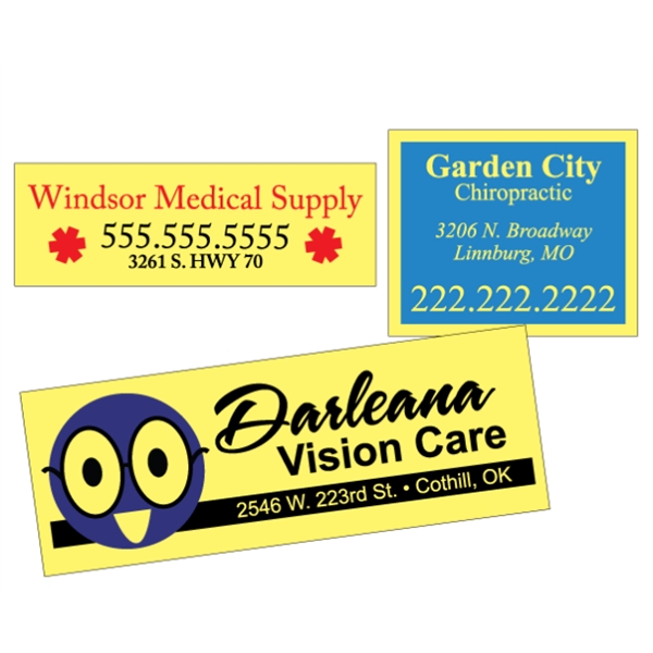 Custom Yellow Vinyl  - Square-Cut (Back Adhesive) - Custom Yellow Vinyl  - Square-Cut (Back Adhesive) - Image 5 of 16