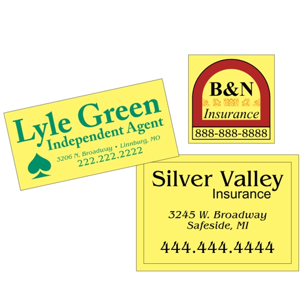 Custom Yellow Vinyl  - Square-Cut (Back Adhesive) - Custom Yellow Vinyl  - Square-Cut (Back Adhesive) - Image 6 of 16