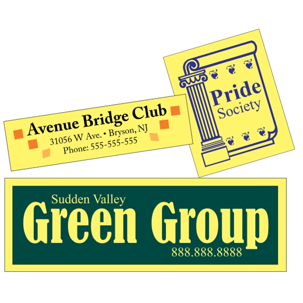 Custom Yellow Vinyl  - Square-Cut (Back Adhesive) - Custom Yellow Vinyl  - Square-Cut (Back Adhesive) - Image 9 of 16