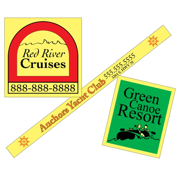 Custom Yellow Vinyl  - Square-Cut (Back Adhesive) - Custom Yellow Vinyl  - Square-Cut (Back Adhesive) - Image 10 of 16