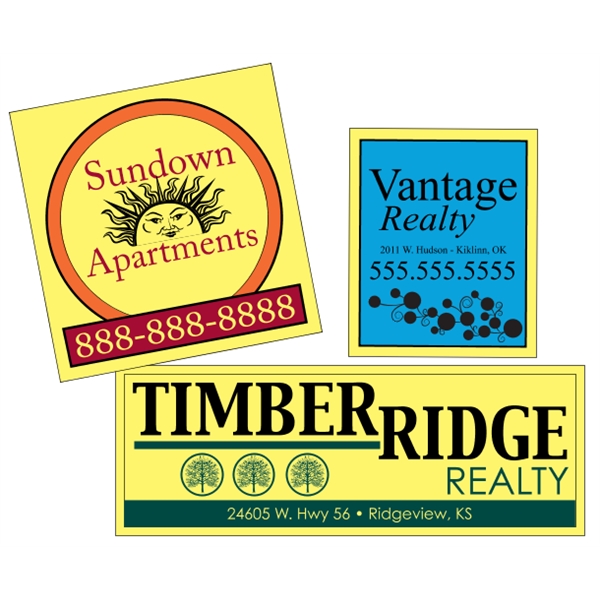 Custom Yellow Vinyl  - Square-Cut (Back Adhesive) - Custom Yellow Vinyl  - Square-Cut (Back Adhesive) - Image 13 of 16