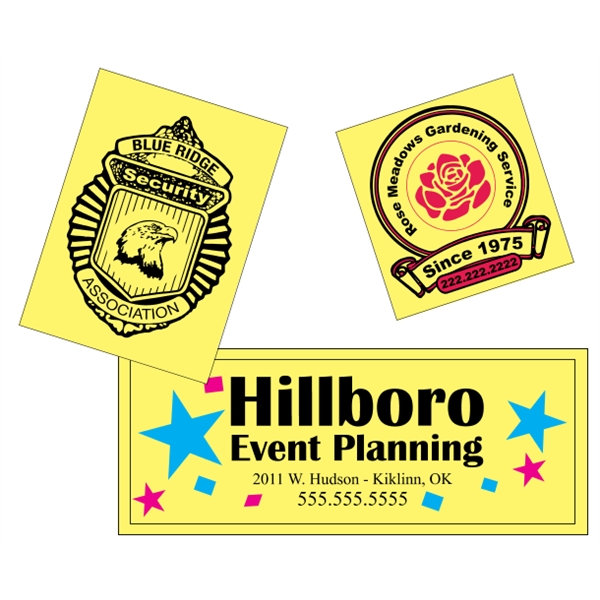 Custom Yellow Vinyl  - Square-Cut (Back Adhesive) - Custom Yellow Vinyl  - Square-Cut (Back Adhesive) - Image 16 of 16