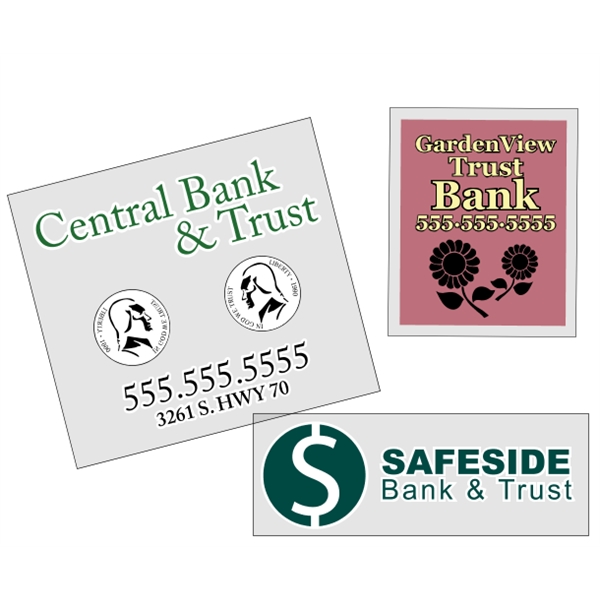 Custom Clear Polyester - Square-Cut (Back Adhesive) Decals