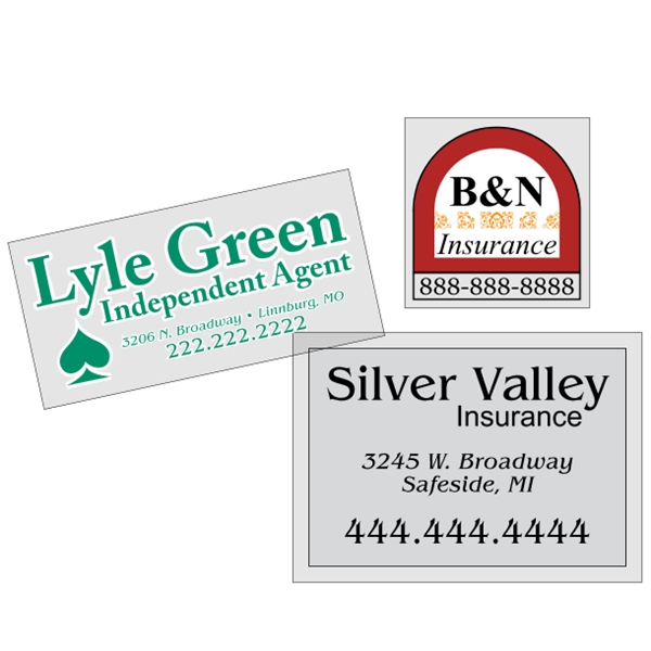 Custom Clear Polyester - Square-Cut (Back Adhesive) Decals