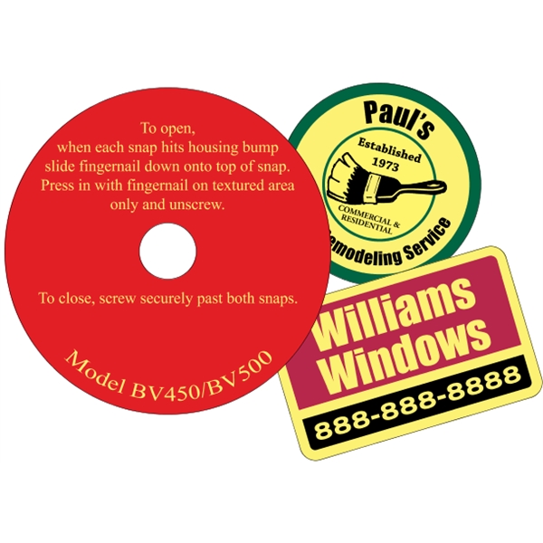 Custom Yellow Vinyl  - Die Cut (Back Adhesive) - Custom Yellow Vinyl  - Die Cut (Back Adhesive) - Image 2 of 16