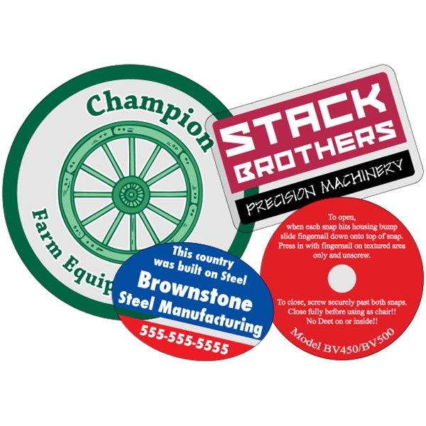Custom Clear Polyester - Die Cut (Face Adhesive) Decal