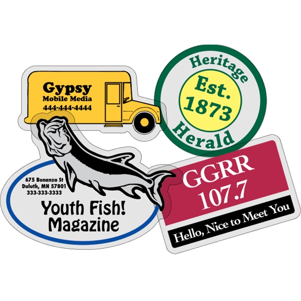 Custom Clear Polyester - Die Cut (Face Adhesive) Decal