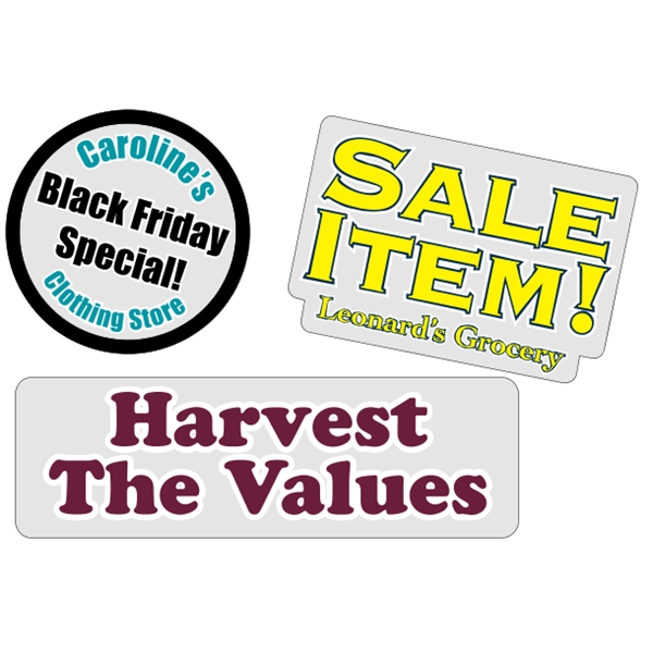 Custom Clear Polyester - Die Cut (Back Adhesive) Decals